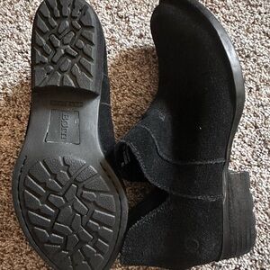 Born Black Suede Ankle Boots